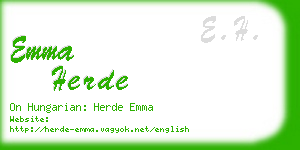 emma herde business card